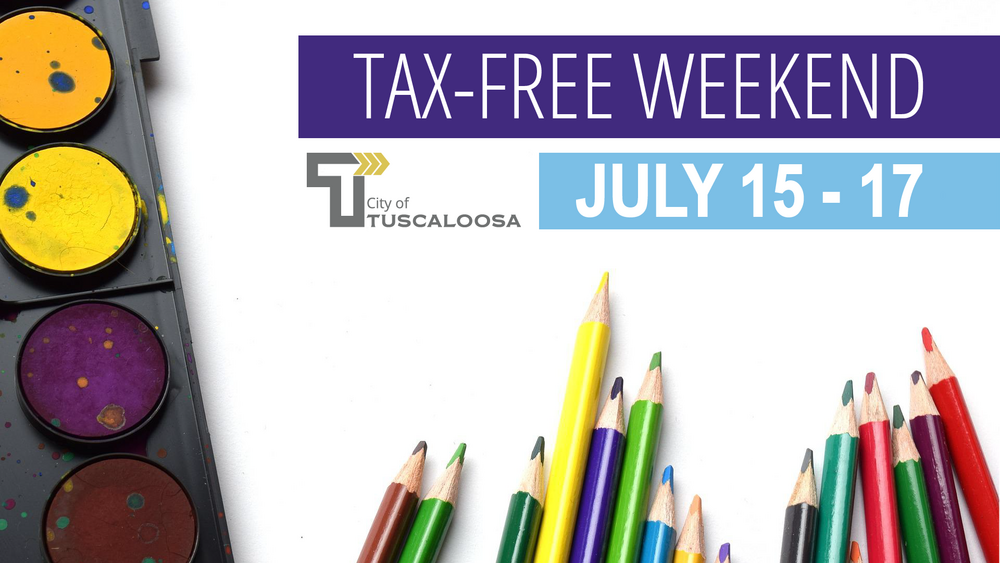 City of Tuscaloosa to Participate in Back-to-School Sales Tax Holiday