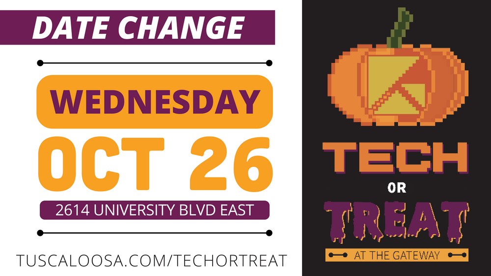 RESCHEDULED - City of Tuscaloosa's ‘Tech or Treat’ Event at the Gateway 