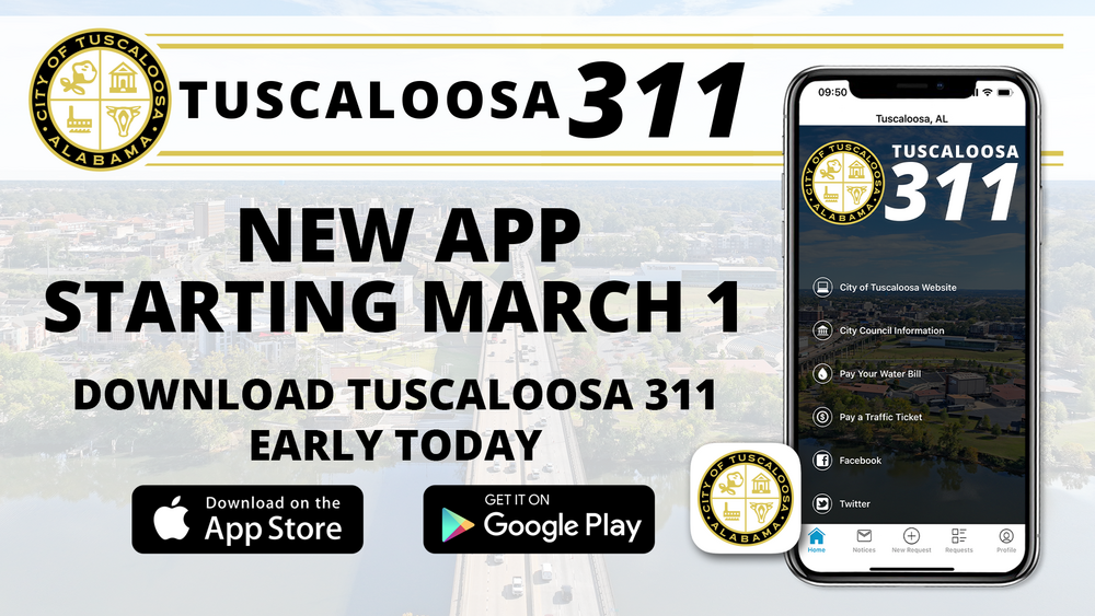 City of Tuscaloosa to Switch 311 Software, Launch New App