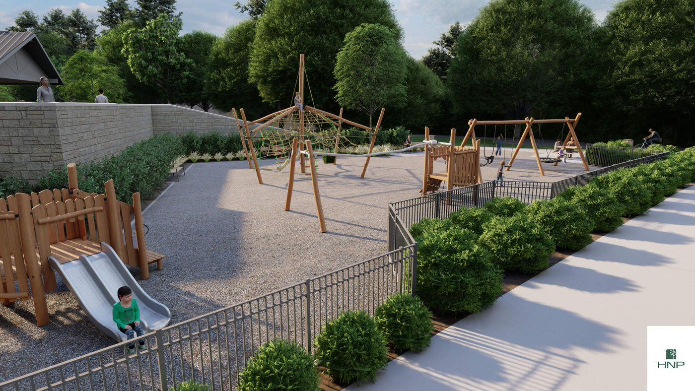 Playground rendering, HNP Landscape Architecture